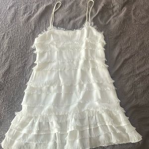 PRINCESS POLLY Molina Frayed Mini Dress